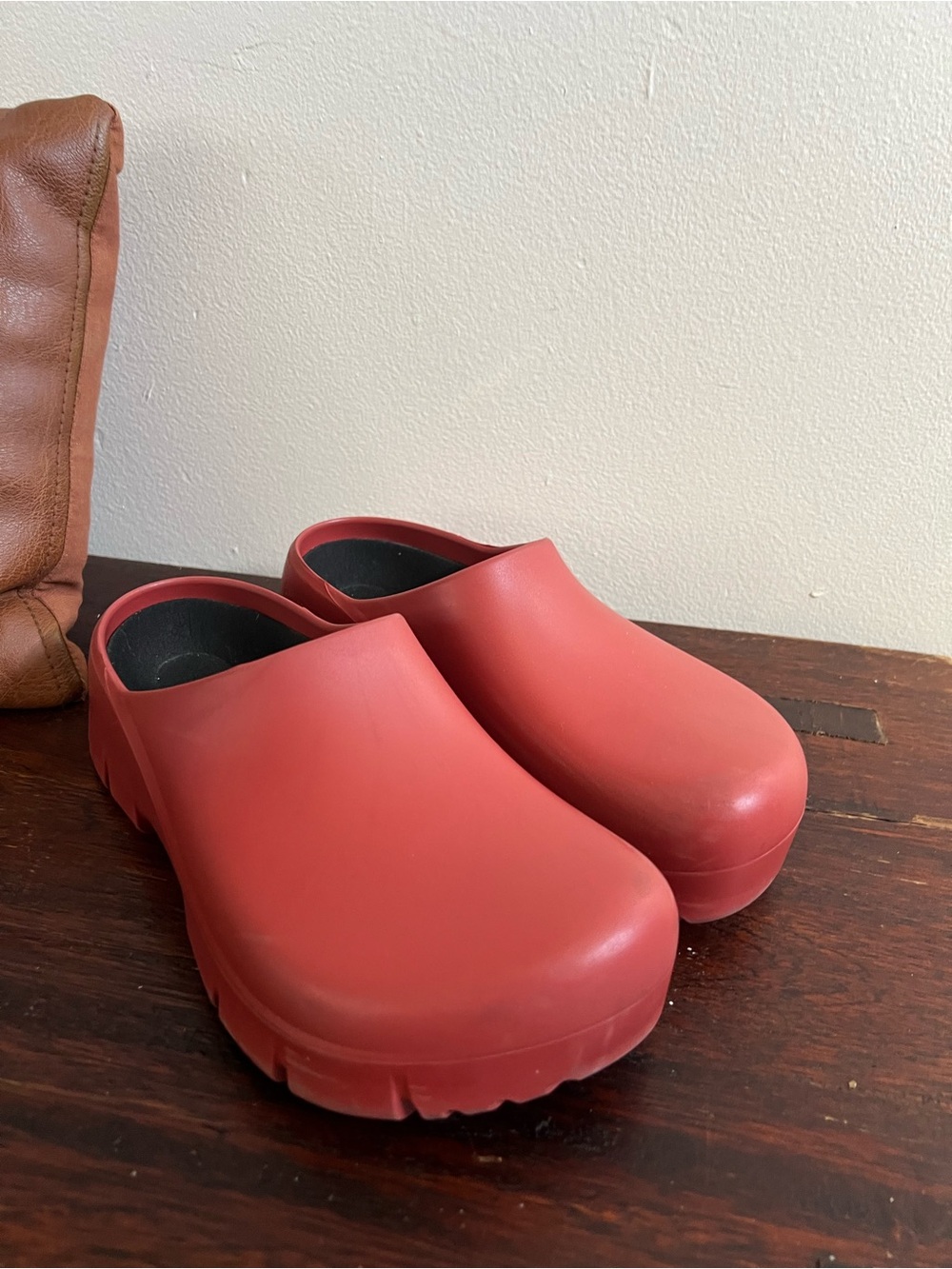 Birkenstock Super Birki 2.0 Matte Red Slip-On Clog Mules Professional non slip